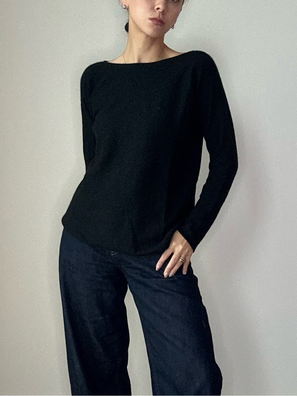 Black Cashmere Sweater